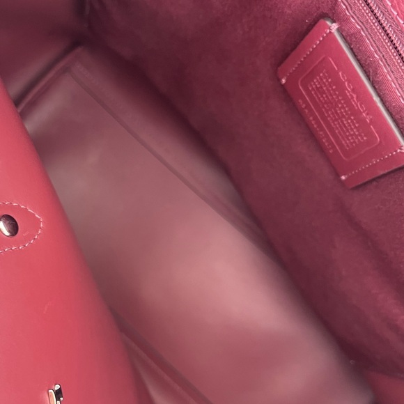 Coach blossom pink town tote bag purse shoulder bag - Picture 7 of 9